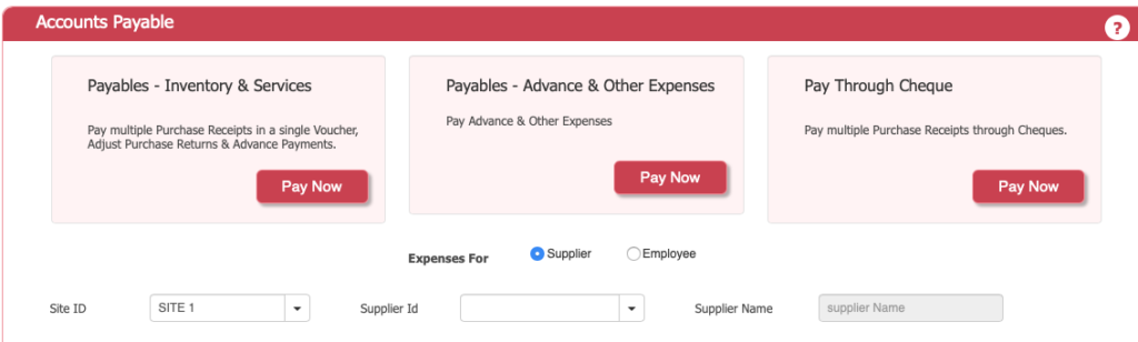 Accounts Payable Dashboard