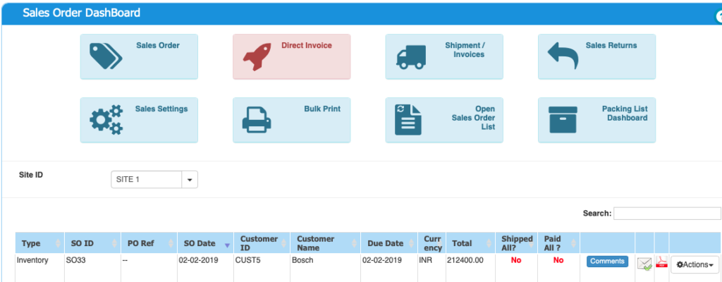 Sales Order Management