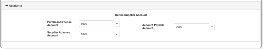 Vendor Accounts