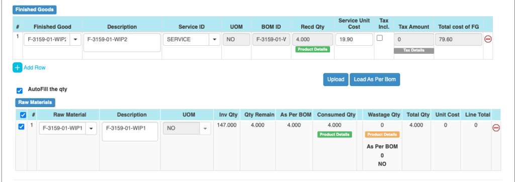 IDC line items