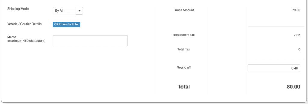 IDC total Amount