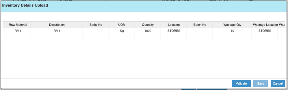 Subcontracting data upload